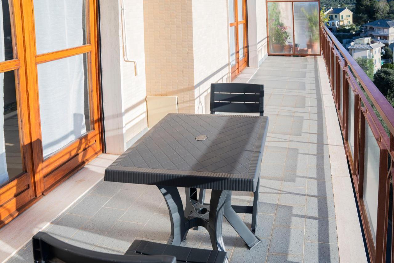 093 - Casa Panorama, Vista Mare E Vista Portofino, 500 Metri Centro Di Chiavari, Posto Auto Gratis Incluso Apartment ภายนอก รูปภาพ